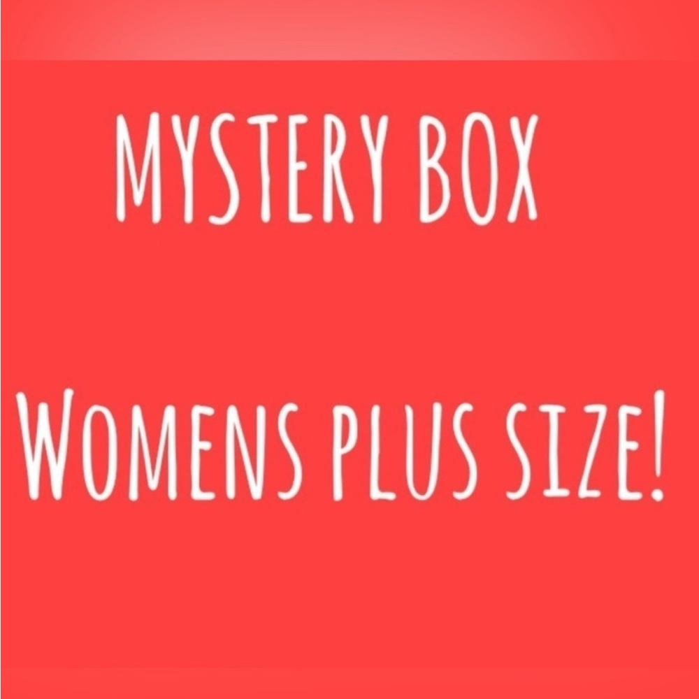 Women's Plus Size Mystery Box. Clothes? Costume jewelry? Vintage? Mystery box!